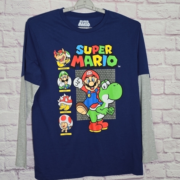 Super Mario Long Sleeve Top XL - Picture 6 of 7